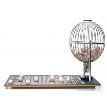 Imagem de Kit Bingo completo Tabuleiro globo e bolinhas