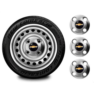 Imagem de Jogo 4 Calotas Centro Roda Ferro Gm Classic Aro 13 14 15