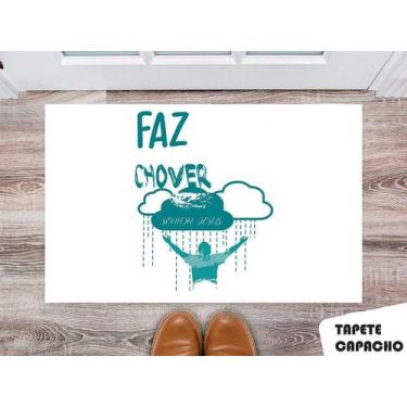 Imagem de Tapete Capacho Personalizado Deus Faz Chover - Deluzz