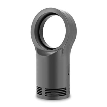 Imagem de REJOON Aquecedor de ambiente aquecedor de ar elétrico sem lâmina aquecedor de ar forte aquecedor rápido banco portátil aquecedor de pés para quarto sala de estar escritório aquecedor elétrico (cor: cinza1, tamanho: U-K)