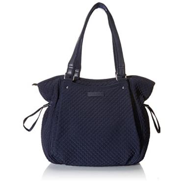 Imagem de Vera Bradley Bolsa feminina de microfibra Glenna, Azul marino, One Size