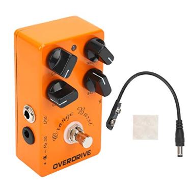 Imagem de Wosune Pedal Overdrive de guitarra, 11,4 x 6,3 x 3,3 cm Pedal de efeito overdrive para guitarristas para escola de música para amantes de música para clubes de música