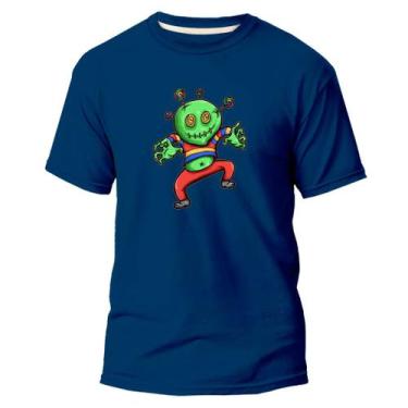 Imagem de Camiseta Algodão Premium Estampa Digital Monstro Com Doce - El Exquema