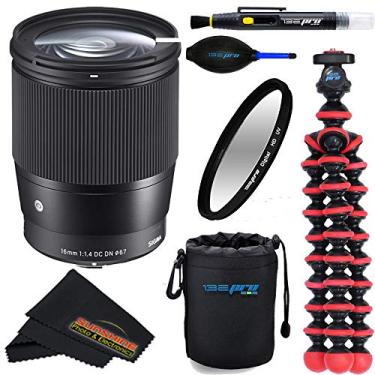 Imagem de Sunshine Photo Store Lente Contemporânea Sigma 16 mm f/1.4 DC DN para Sony E+Sunshine Essentials Bundle