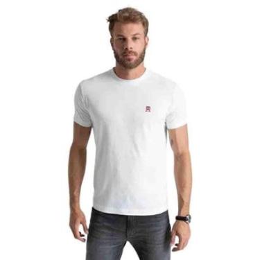 Imagem de Camiseta Tommy Hilfiger Monograma Bordado Branco-Masculino