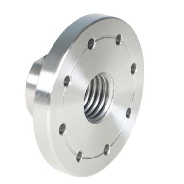 Imagem de findmall Placa frontal de aço para torno de madeira de 7,6 cm para eixo de 2,5 cm x 8 Tpi sem mandril