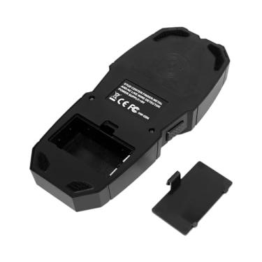 Imagem de Baoblaze Detector de sensores centrais de parede, localizadores de pinos digitais 2 em 1, sensores eletrônicos precisos para centro e borda do feixe de metal, preto