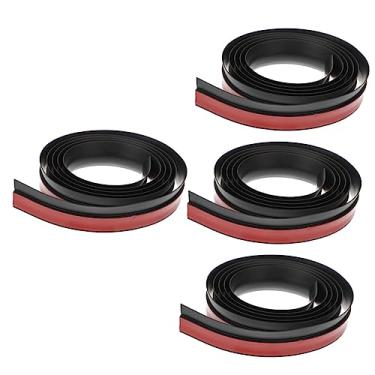 Imagem de 4pcs Faixa de transição de piso guarnição de borda de azulejo guarnição de piso de vinil guarnição de borracha tira de carpete faixa de aderência de carpete guarnição de borda de carpete guarnição de