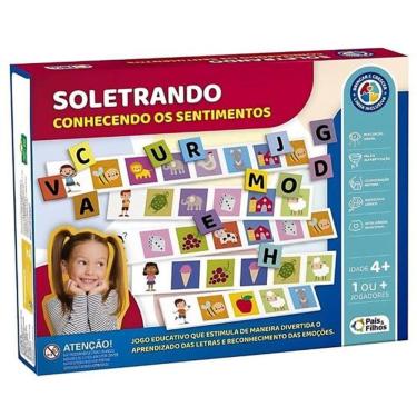 Imagem de Jogo Escolar Soletrando Conhecendo Sentimentos Pais e Filhos