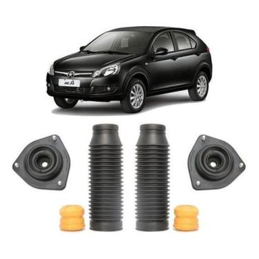 Imagem de Par Kit Coxim Batente Amortecedor Dianteiro J3 2011 2012 13 - Qualykit