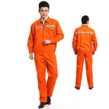 Imagem de Conjunto Uniforme EPI Faixa Refletiva Trabalho Mecanico Eletricista Ob