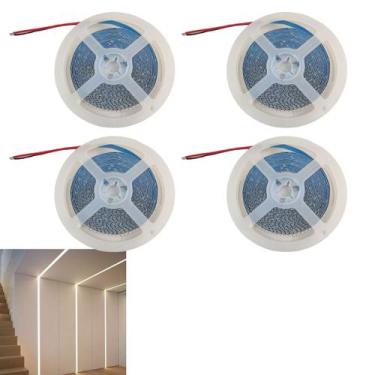 Imagem de Fita Led 4000K 5 Metros 16W 240 Leds Kit 4 Unidades Sala Quarto Casa A