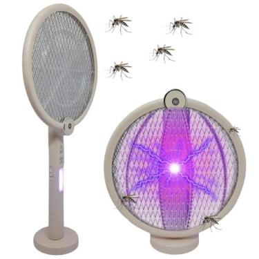 Imagem de Raquete Elétrica E Armadinha Mata Mosquito 3000v Anti Proteção de Choq