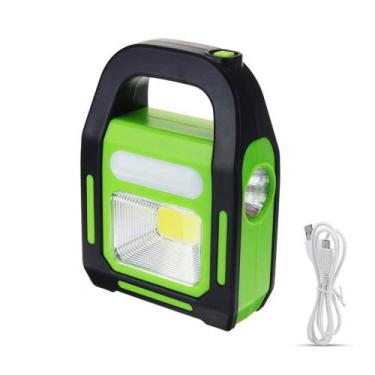 Imagem de Lanterna Lampião de Emergência Recarregável USB e Solar - HB9707B - LI