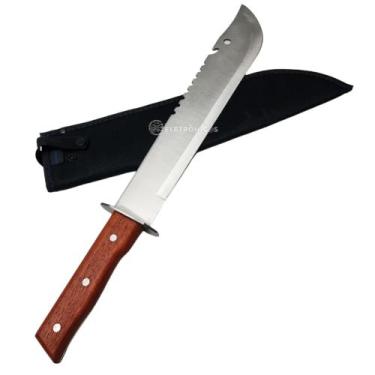 Imagem de Faca de Aventura Facão Full Tang 48,3cm com Cabo de Madeira SLKK25 - L