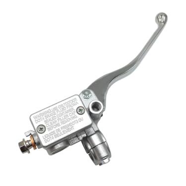 Imagem de SPNUVR Universal 7/20.3 cm 22 mm bomba de embreagem de freio de motocicleta disco prateado hidráulico freio direito cilindro mestre alavanca de freio apto para Polaris Outlaw 525 Roketa Dirt Pit Bike