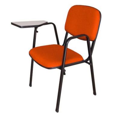 Imagem de Cadeira Universitária para Auditórios Linha Hotel Laranja - Design Off