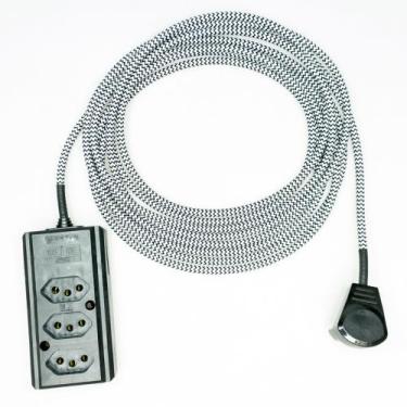 Imagem de Extensão Elétrica 5 Metros Pp 2x0,75mm2 Revestido Tecido - Immediate, 