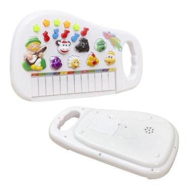 Imagem de Teclado Musical Infantil Criança Bebê Fazendinha 30 Teclas - Dutetoys