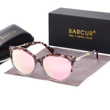 Imagem de Óculos de Moda BARCUR Polarizados Estilo Olho de Gato , Lentes Gradien