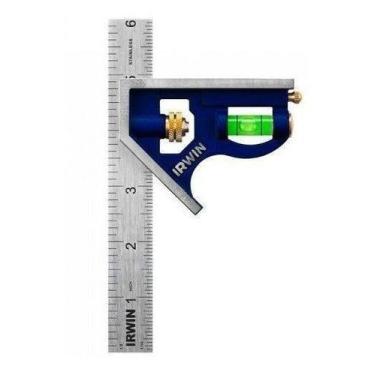 Imagem de Esquadro Combinado Régua Profissional 6" 152mm Irwin 1884634 - IRWIN T