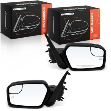 Imagem de A-Premium Par (2) espelhos retrovisores elétricos do lado do motorista e do passageiro - compatível com Ford Fusion 2011-2012 e Mercury Milan 2011 - Aquecido, não dobrável, espelho retrovisor externo
