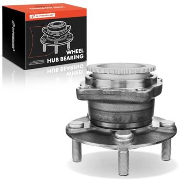 Imagem de A-Premium Rolamento de roda traseira e conjunto de cubo com anel ABS e 5 terminais compatíveis com Mitsubishi Endeavor 2004-2011, apenas FWD