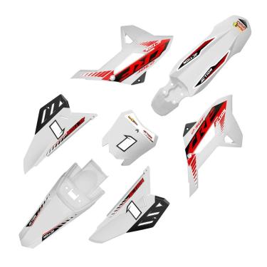 Imagem de Kit Plástico Biker 4ction C/ Adesivo Completo Honda Crf 230 2008 a 2021
