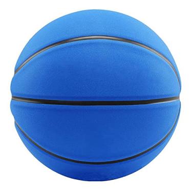 Imagem de MINDCOLLISION Basquete, camurça de microfibra antiderrapante e resistente ao desgaste, sem logotipo bola, tamanho 5/6/7, borda preta azul, nº 5
