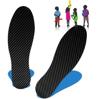 Imagem de Docarbonfi Palmilhas Infantis - Palmilha De Fibra De Carbono Para Crianças Para Corrigir A Postura Ao Caminhar Ou A Saúde Dos Pés, Adequada Para Fascite Plantar E Alívio Da Dor Da Doença De Sevilha, C