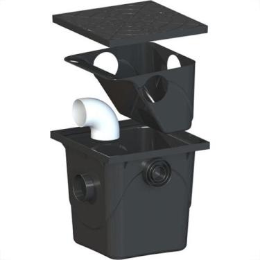 Imagem de Caixa Gordura Taf Quadrada Com Tampa 42 Litros 6206