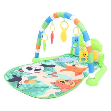 Imagem de Bebê Kick Piano Tapete Macio Educacional Dobrável Brinquedo Sensorial Ginásio Aprendizagem para Criança Recém-nascida