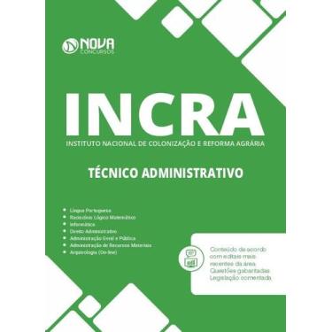 Imagem de Apostila INCRA - Técnico Administrativo - Nova Concursos