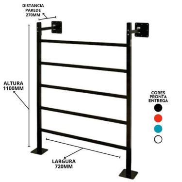 Imagem de Espaldar Para Alongamento pequeno Residencia Musculacao - Mix Industri