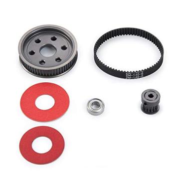 Imagem de Sistema de engrenagens de transmissão de correia de 3,17/5,0 mm para conversão de eixo de engrenagem do motor SCX10 RC Crawler Axial 1/10 (3,17 mm)