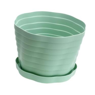 Imagem de IEUDNS Plantas de plástico de vaso planta vasário maconha de viveiro, Verde