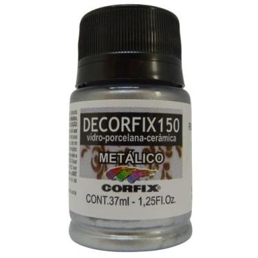 Imagem de Tinta Decorfix 150 Corfix Metálica 37ml - 19200, 392 - PRATA
