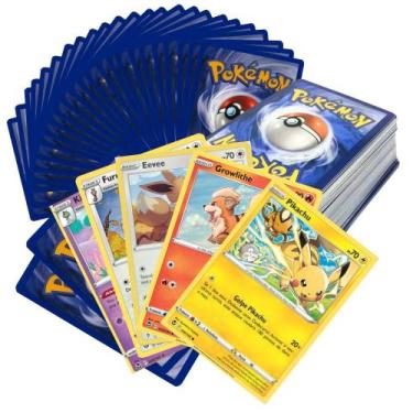 Imagem de Lote 50 Cartinhas Pokemon em inglês + 2 cartas brilhantes - pokemon co