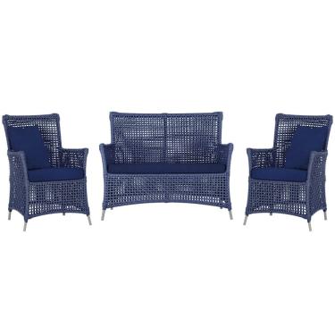 Imagem de  Jogo Sofá e 2 Poltronas de Área Igapó Alumínio