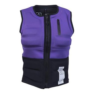 Imagem de Colete feminino de neoprene Wakesurf – Projetado exclusivamente para Wake Surfing, mas ótimo para todas as outras atividades de esportes aquáticos! (Violeta, médio)