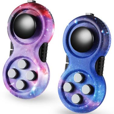 Imagem de Brinquedo controlador de jogo Fidget Pad, 2 peças Skylety para TDAH e 