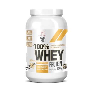 Imagem de 100% Whey Protein 900g Baunilha - Health Labs