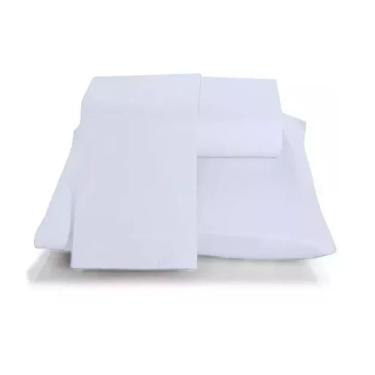 Imagem de Jogo de Lençol Solteiro 2 Peças Cama Box e Comum 100% Algodão Percal 180 Fios PALHA