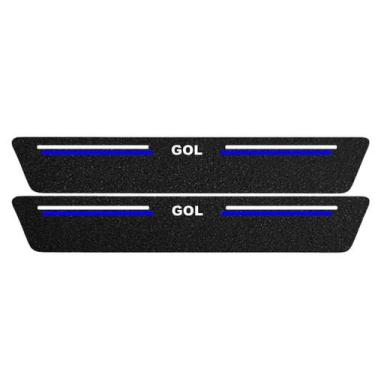 Imagem de Kit Soleira Protetora Porta Premium Blue PVC - Gol 2 Portas - Jhow Ade