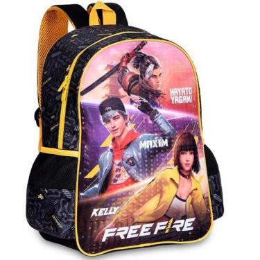Imagem de Mochila Costas Infantil Escolar Menino Juvenil Free Fire Clio Style