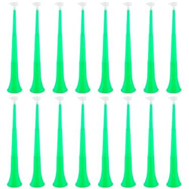 Imagem de Hoarost 16 Pcs 24 Inch Collapsible Stadium Horn Vuvuzela Plastic Trumpet Horn Blow Horn Noisemakers for Sporting Events School Graduation Sports Games Themed Party Favors (Color set 3)