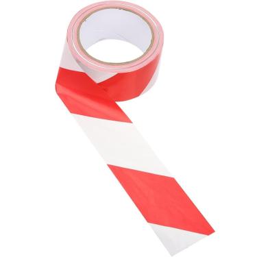 Imagem de Fita Sinalizaçao 100 Metros Zebrada Segurança Area Restrita Isolamento Demarcaçao Perigo Obra Proteçao Sem Cola