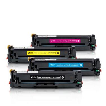 Imagem de Kit de 4 Cartucho de Toner Compatível M254DW LaserJet Pro  M281FDW  M2