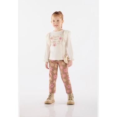 Imagem de Blusa Infantil de Mangas Longas em Meia Malha Up Baby, Off, White, 12