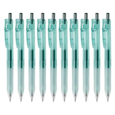 Imagem de Zebra B-BI-JJ15-OBG Caneta esferográfica de gel Sarasa Clip com tubo bio 0,5 mm azul oceano verde eixo tinta preta 10 peças